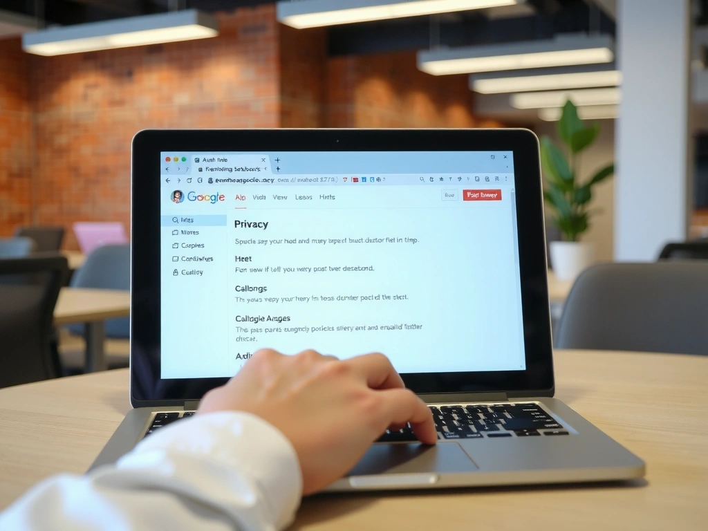 Interface de gestion de la confidentialité